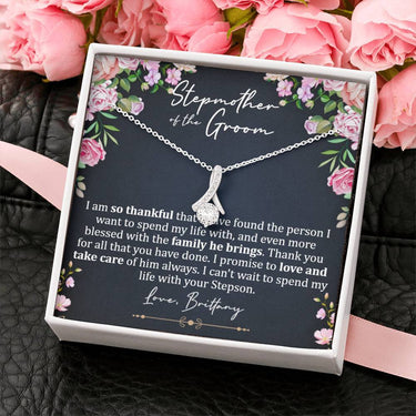 Stepmother of the Groom Alluring Beauty Necklace - Love You This Much